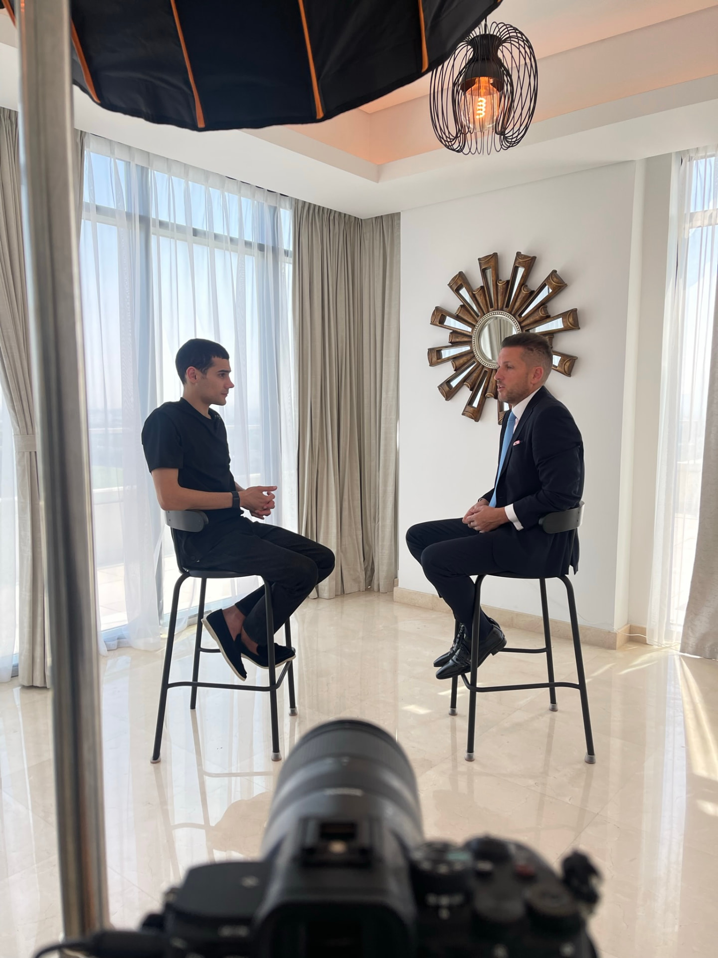 Lighting and framing the interview